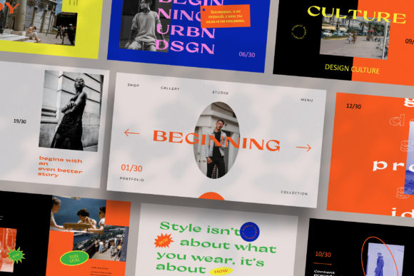 Beginning - Google Slide Template: Your Foundation for Impactful Presentations