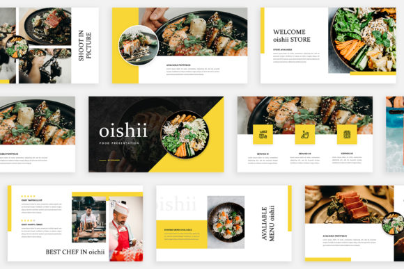 Elevate Your Story with Oishii – Google Slide Template