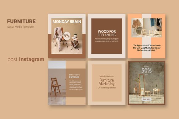 Furniture Instagram Post: Your All-in-One PSD Template for Stunning Social Media