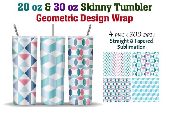Geometric Tumbler Designs for a Modern, Professional Look