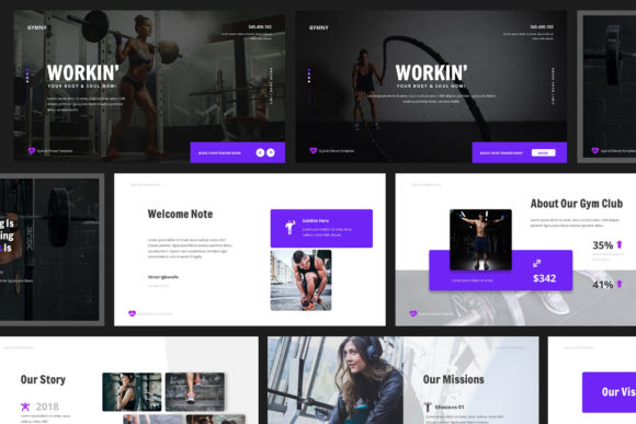 Gym & Fitness Google Slides: Your Template for a Powerful Presentation