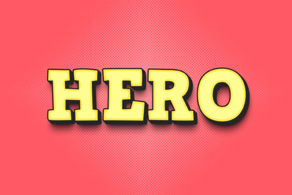 Mastering 3D Typography: The Hero Text Style Effect PSD