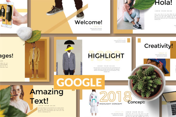 Modern Presentation Design with Highlight Googleslide Template