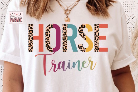 Wild Style: The Horse Trainer Leopard Print PNG for Your Projects